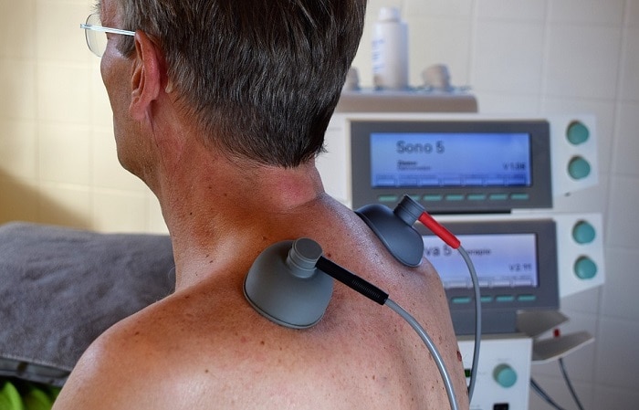 man receiving scan.
